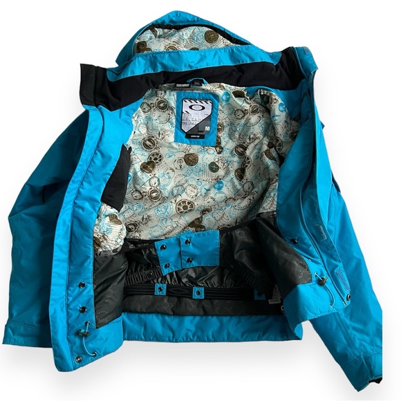 Oakley Teal Insulated Winter Snow Ski/Snowboard Jacket - Picture 5 of 17
